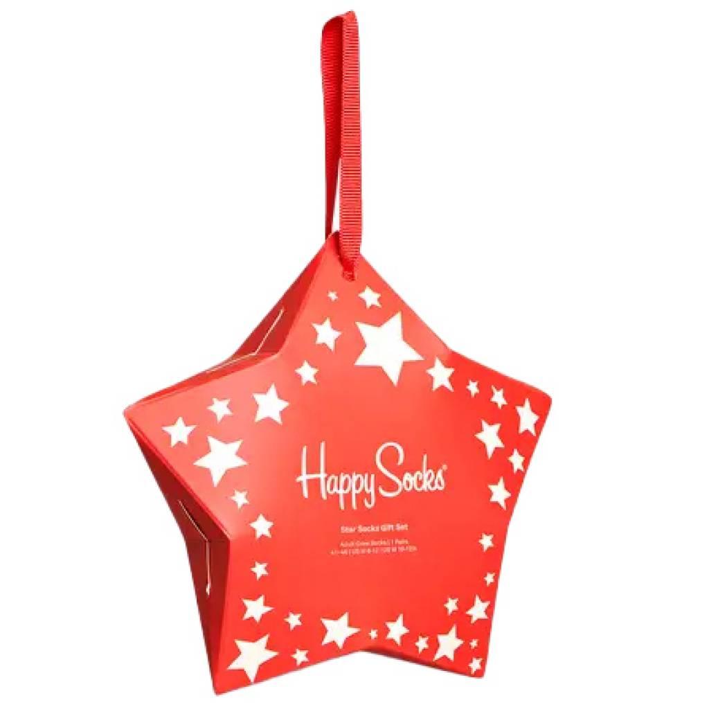 HAPPY SOCKS PACK STARS GIFT SOCKS en color ROJO (3)