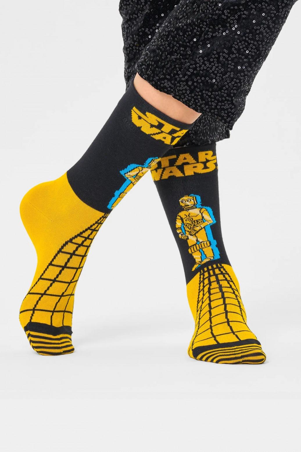 HAPPY SOCKS STAR WARS C-PO SOCK en color AMARILLO (2)