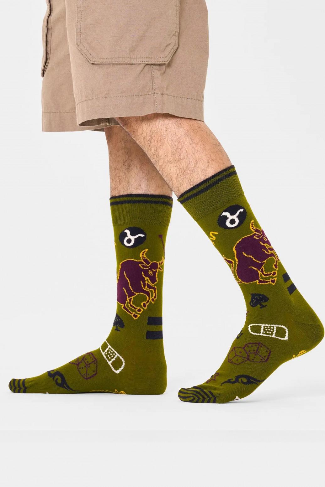 HAPPY SOCKS TAURUS SOCK en color VERDE (2)