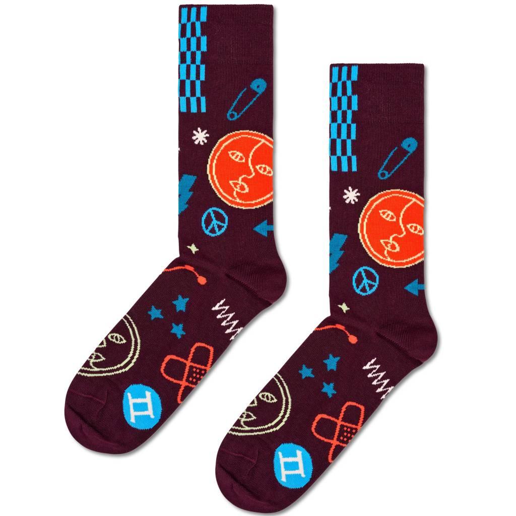 HAPPY SOCKS GEMINI SOCK en color BURDEOS (4)