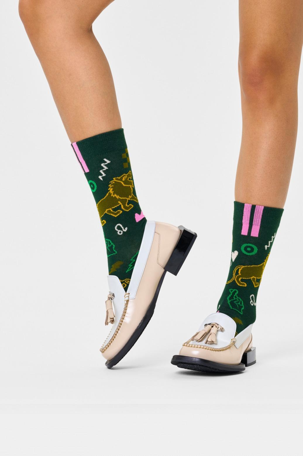 HAPPY SOCKS LEO SOCK en color VERDE (3)