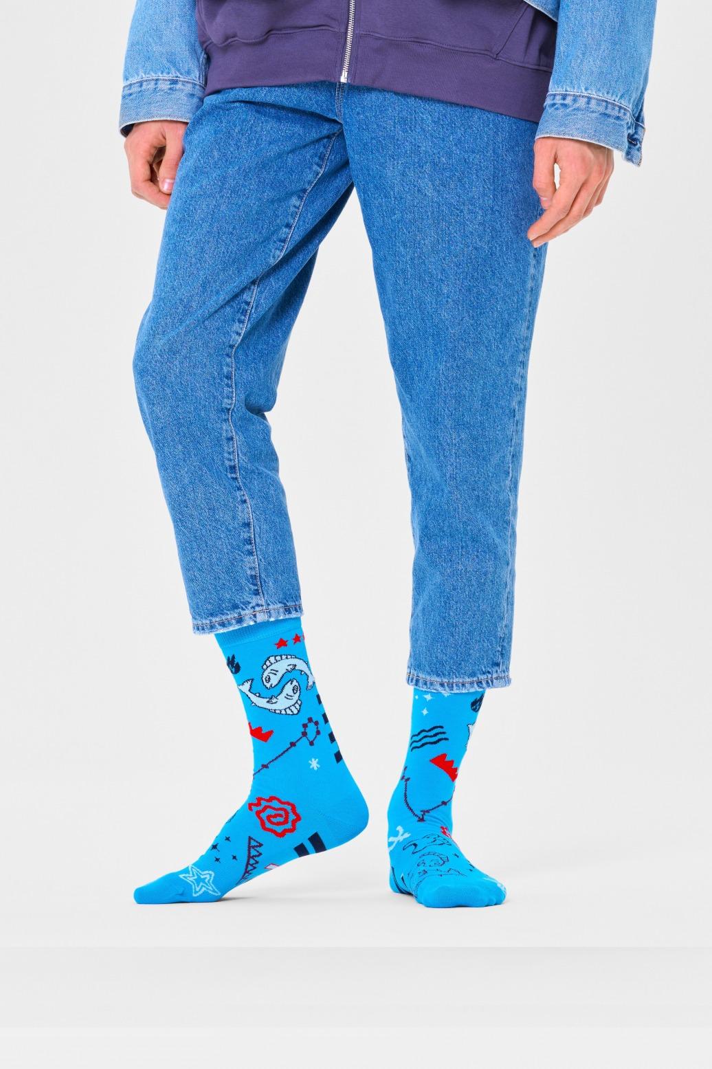 HAPPY SOCKS PISCES SOCK en color AZUL (2)