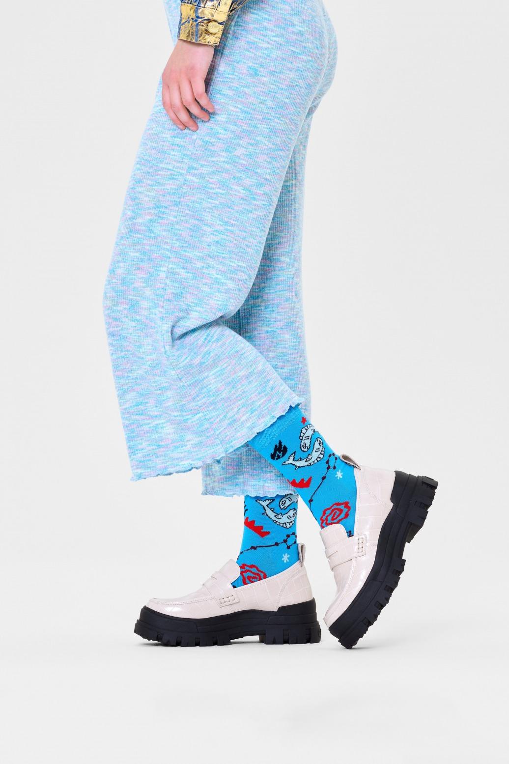 HAPPY SOCKS PISCES SOCK en color AZUL (3)
