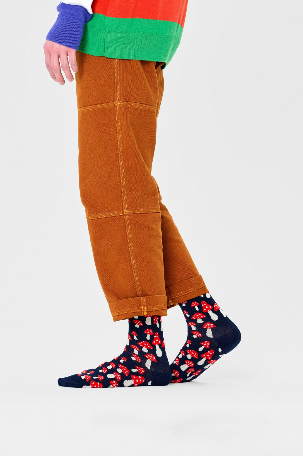 HAPPY SOCKS MUSHROOM SOCK en color ROJO (1)
