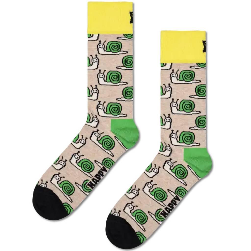HAPPY SOCKS SNAIL SOCK en color BEIS (4)