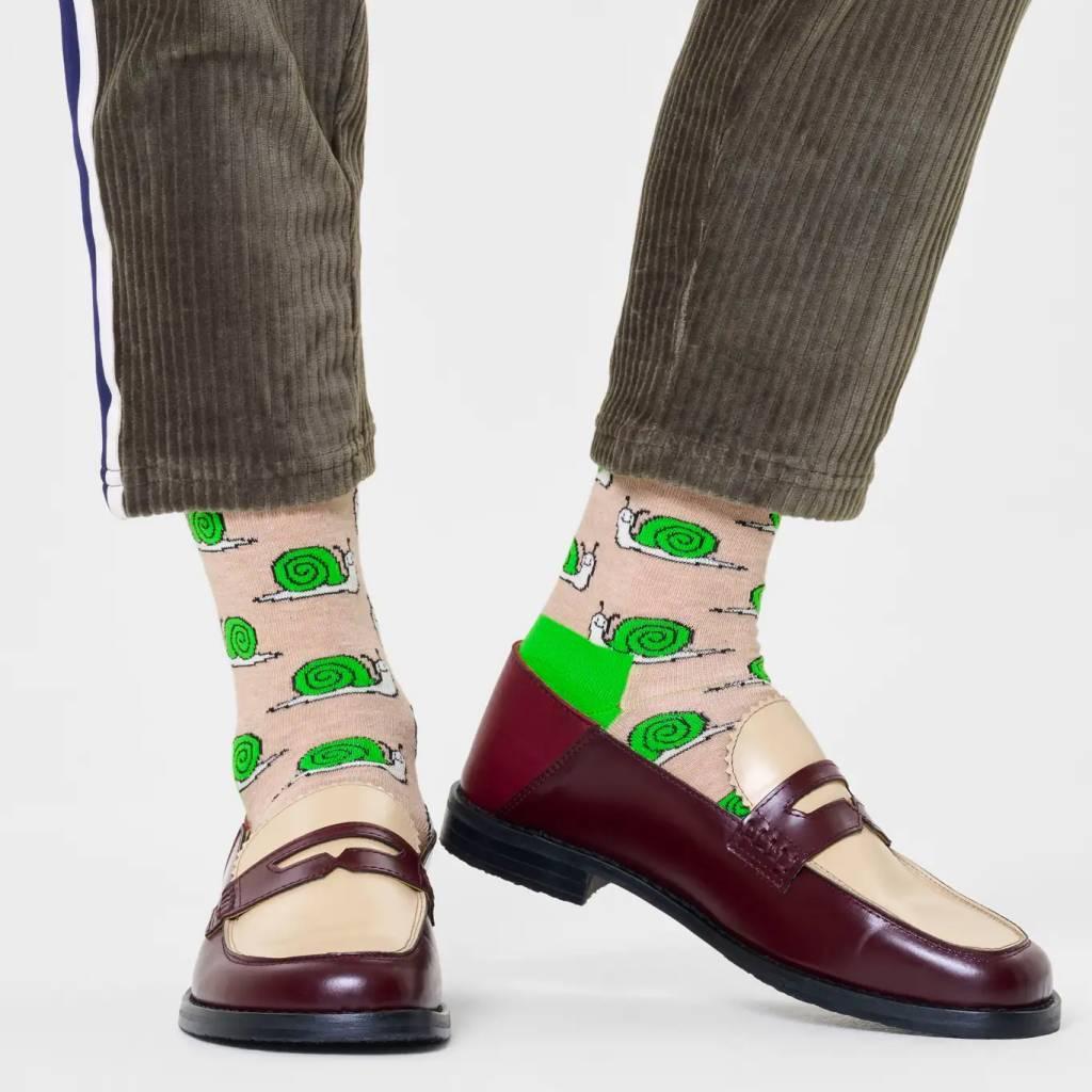 HAPPY SOCKS SNAIL SOCK en color BEIS (6)
