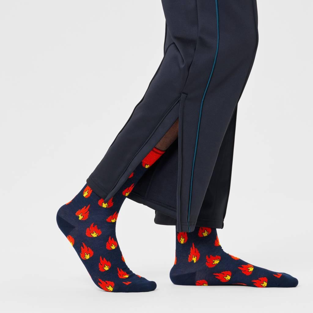 HAPPY SOCKS FLAMES SOCK en color ROJO (5)