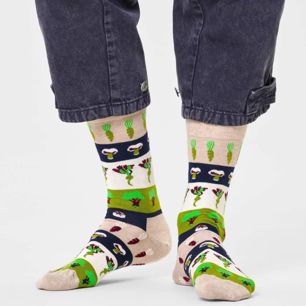 HAPPY SOCKS VEGGIE STRIPE SOCK en color BEIS (5)