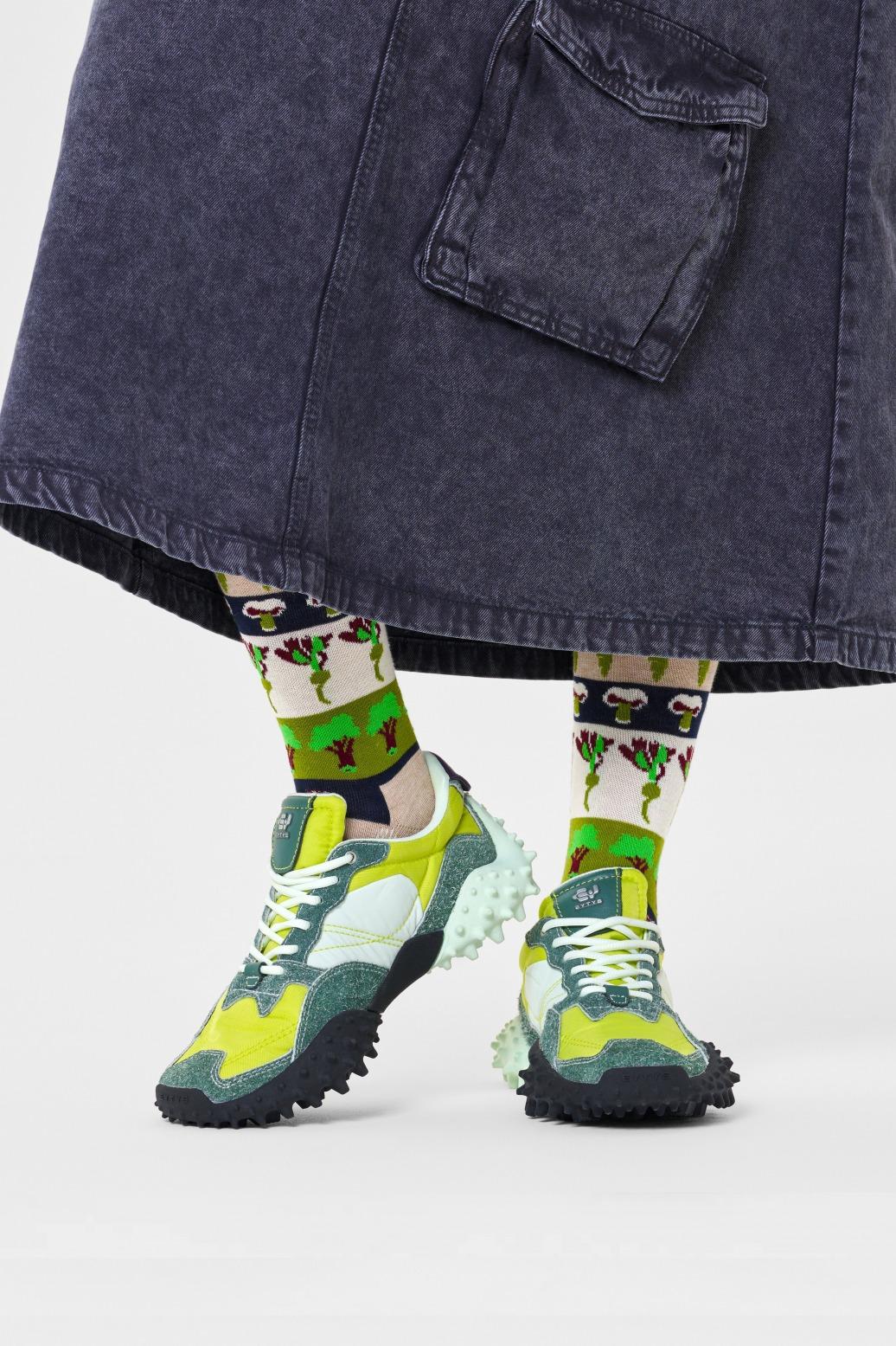 HAPPY SOCKS VEGGIE STRIPE SOCK en color BEIS (3)