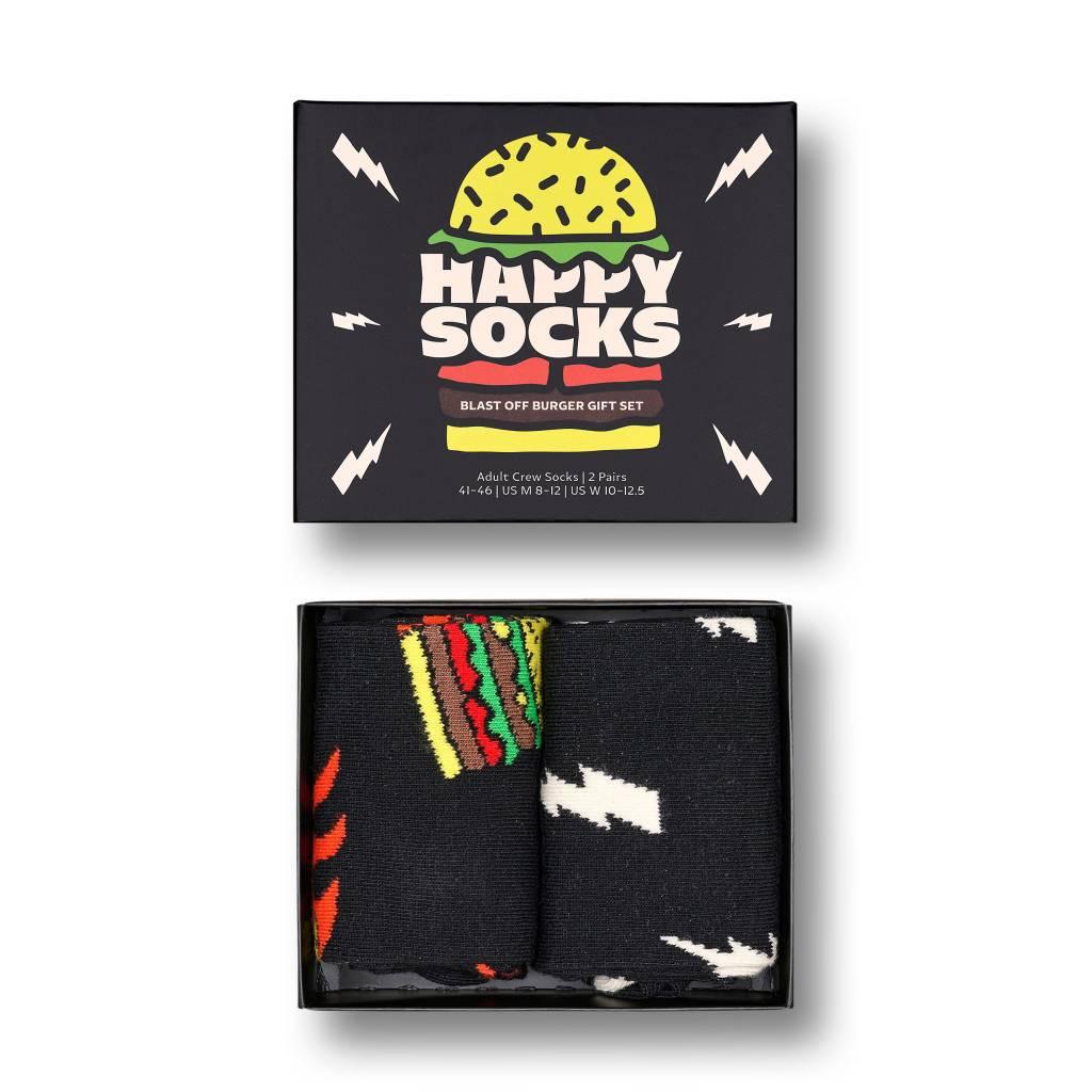 HAPPY SOCKS -PACK BLAST OFF BURGER SOC en color MULTICOLOR (4)
