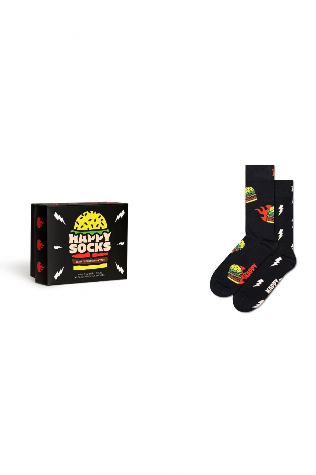 HAPPY SOCKS -PACK BLAST OFF BURGER SOC en color MULTICOLOR (2)