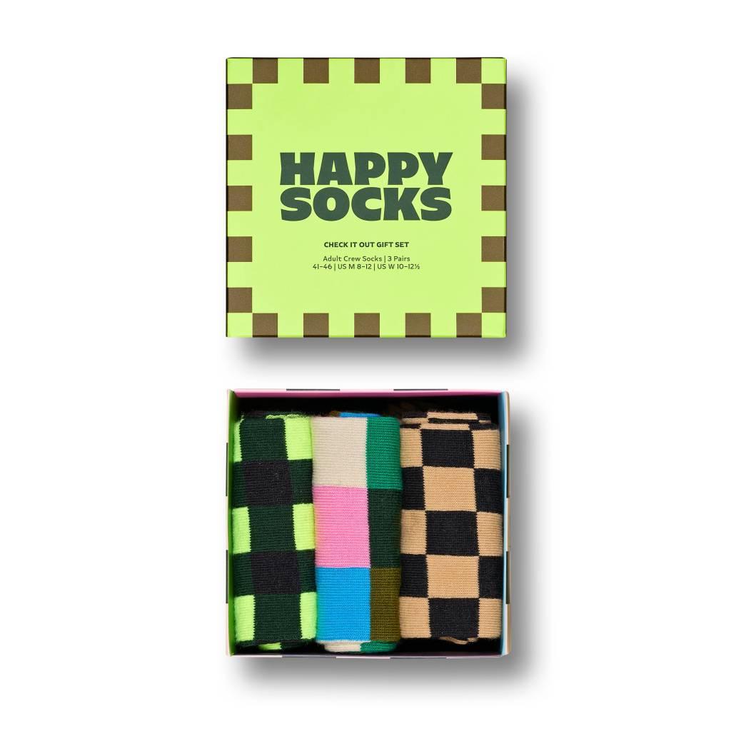 HAPPY SOCKS -PACK CHECK IT OUT SOCKS G en color MULTICOLOR (4)