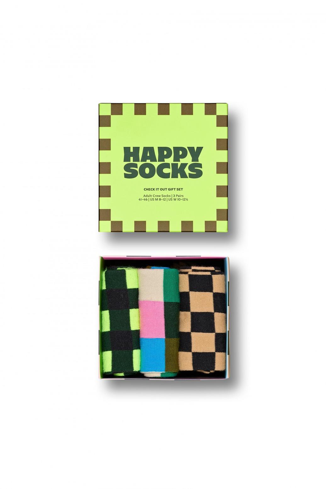 HAPPY SOCKS -PACK CHECK IT OUT SOCKS G en color MULTICOLOR (1)