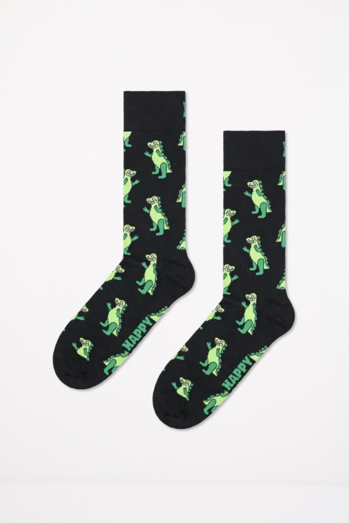 HAPPY SOCKS INFATABLE DINO en color NEGRO (1)