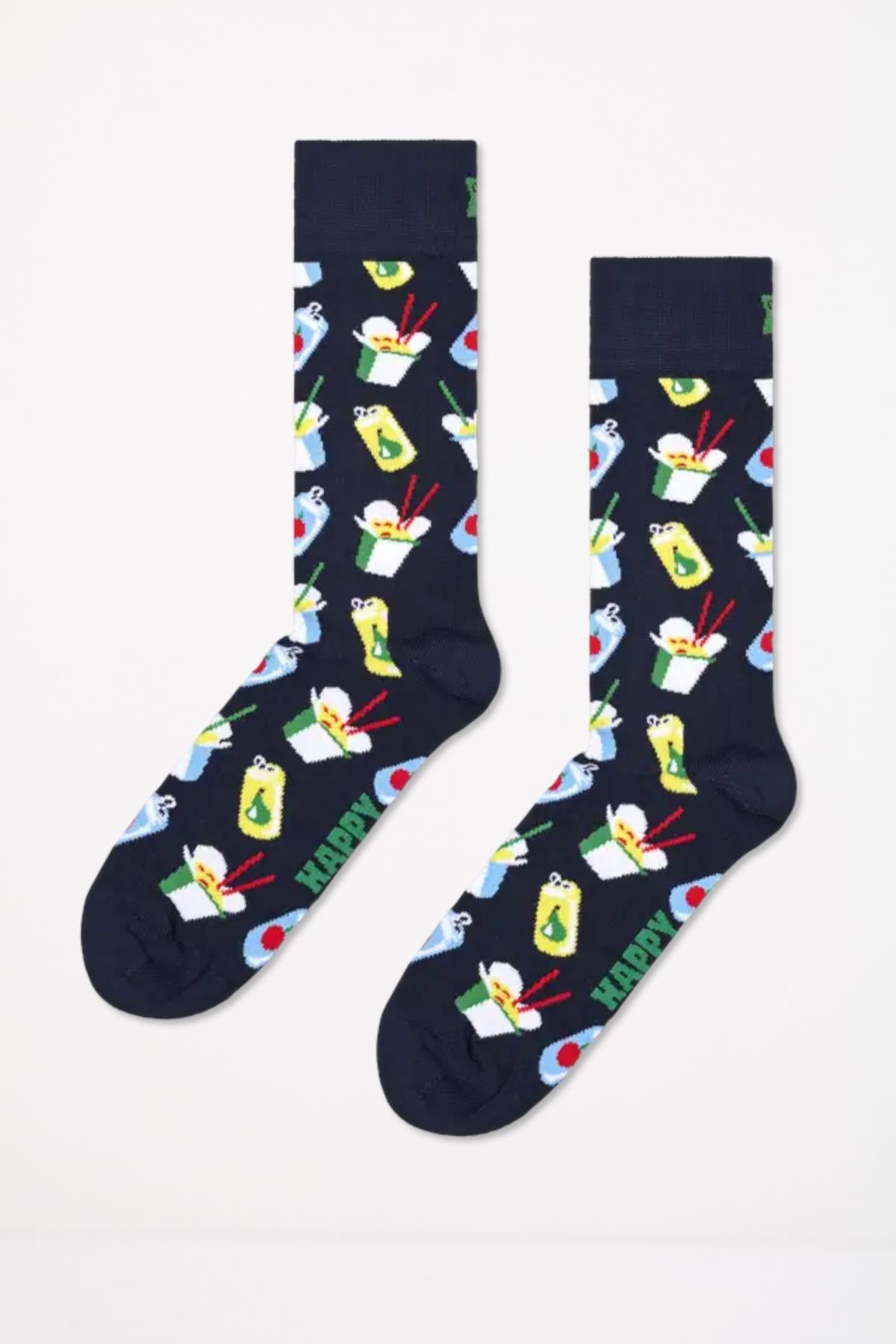 HAPPY SOCKS TAKE AWAY en color AZUL  (1)