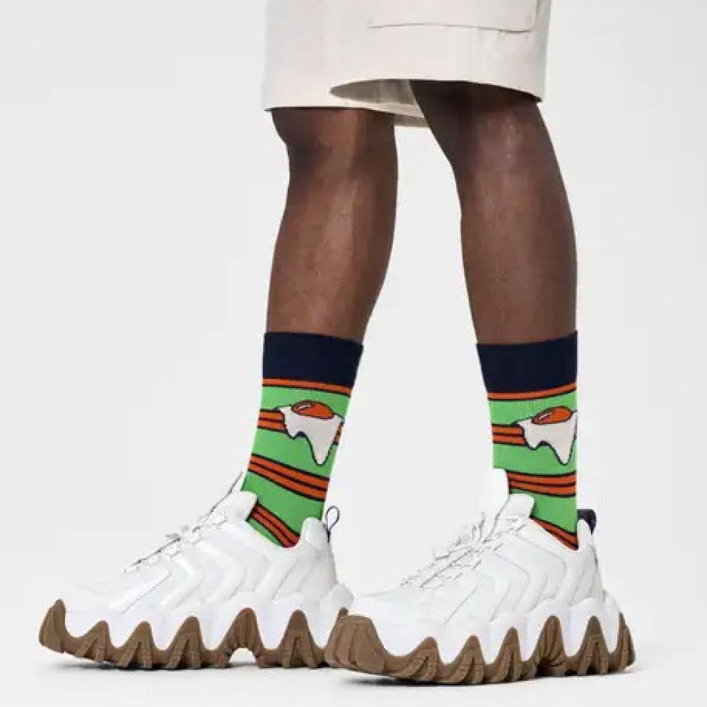 HAPPY SOCKS EGG ON STRIPE en color VERDE (4)