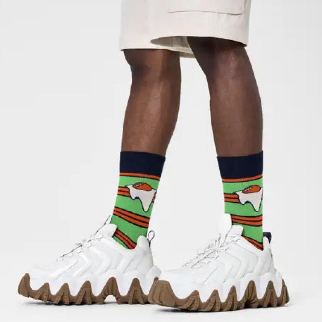 HAPPY SOCKS EGG ON STRIPE en color VERDE (4)