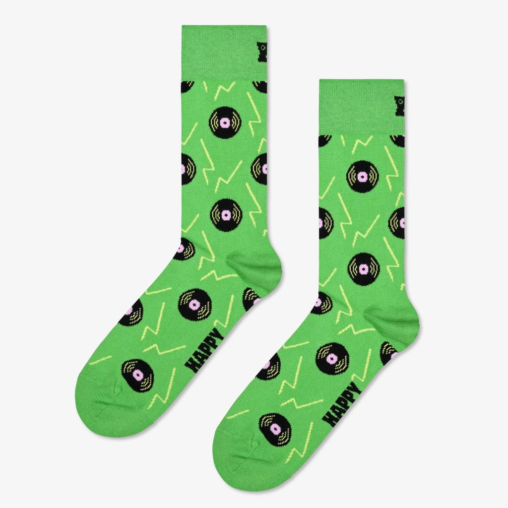 HAPPY SOCKS VINYL GREEN SOCK en color VERDE (3)