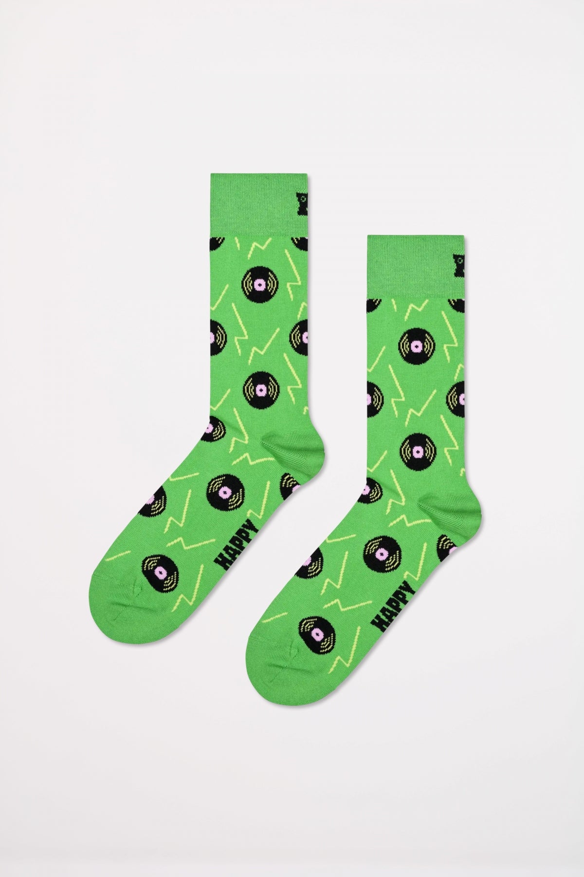 HAPPY SOCKS VINYL GREEN SOCK en color VERDE (1)
