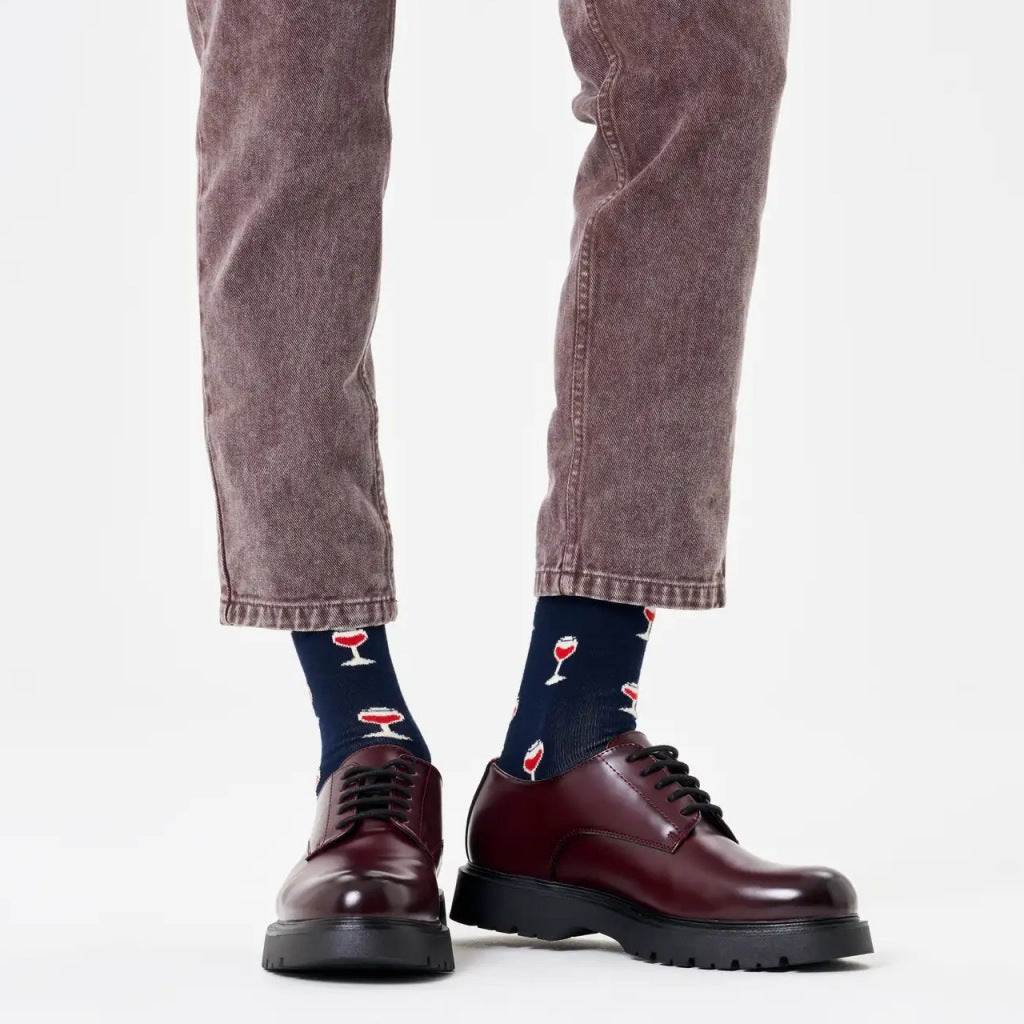 HAPPY SOCKS GLASS OF WINE SOCK en color NEGRO (4)