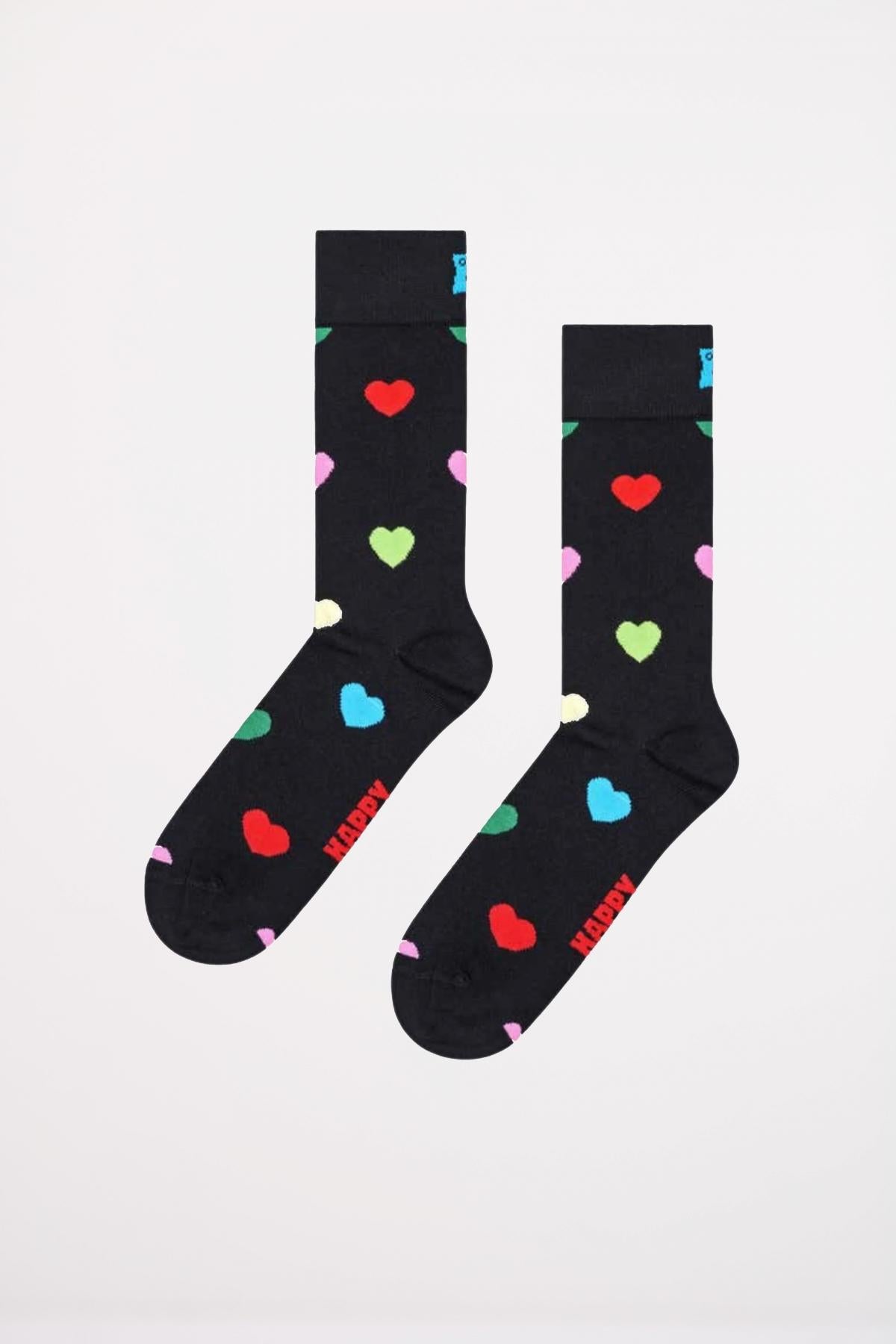 HAPPY SOCKS HEART SOCK en color NEGRO (1)