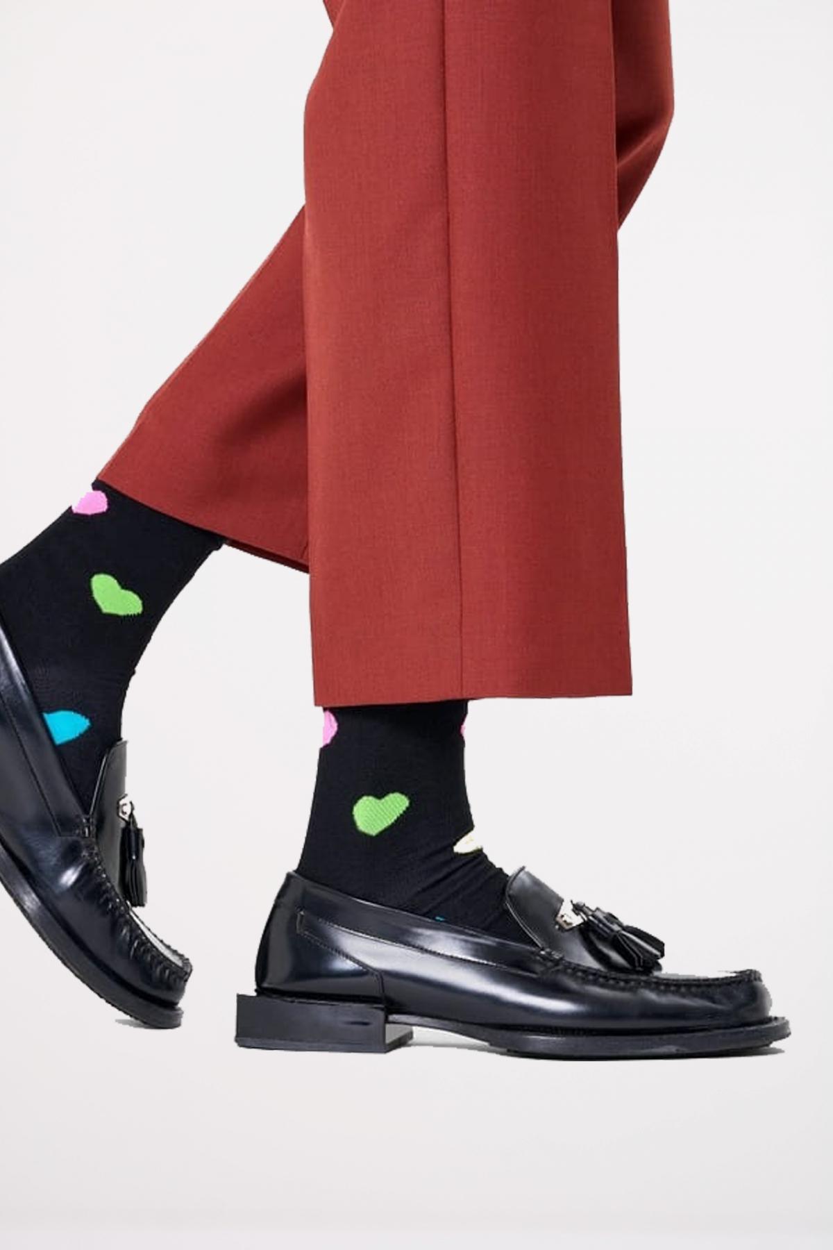 HAPPY SOCKS HEART SOCK en color NEGRO (2)