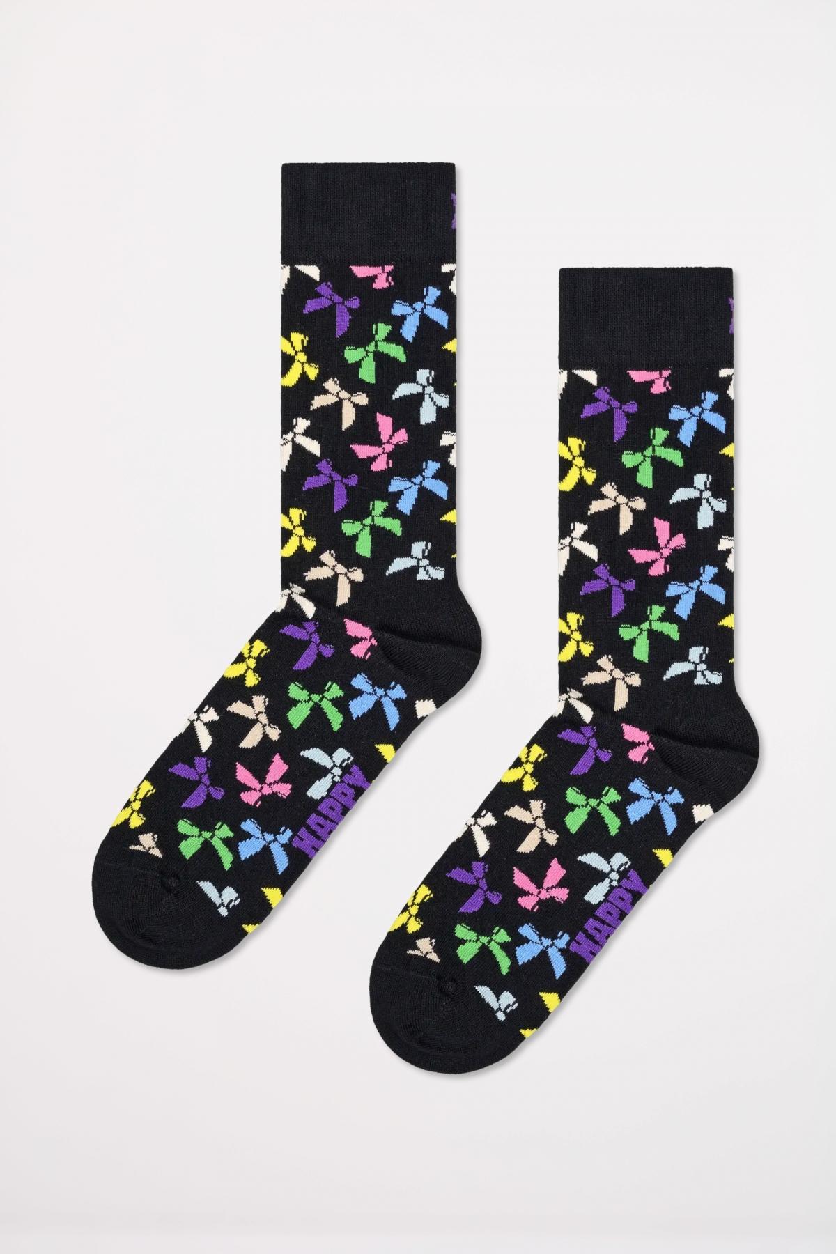 HAPPY SOCKS BOW SOCK en color NEGRO (1)