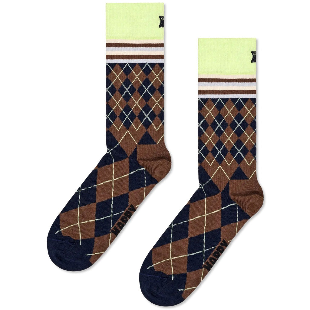 HAPPY SOCKS MIXED ARGYLE SOCK en color MARRON  (3)