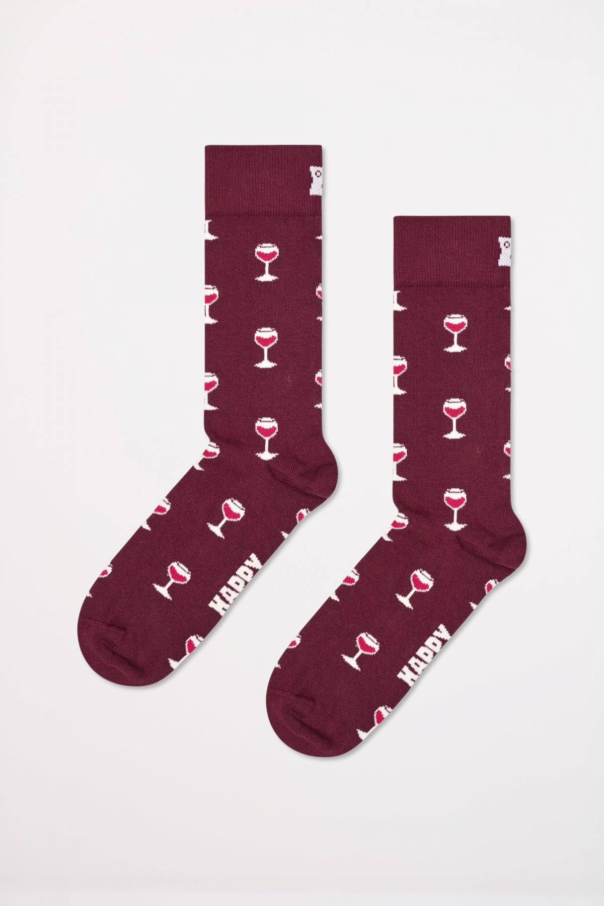 HAPPY SOCKS GLASS OF WINE SOCK en color BURDEOS (1)