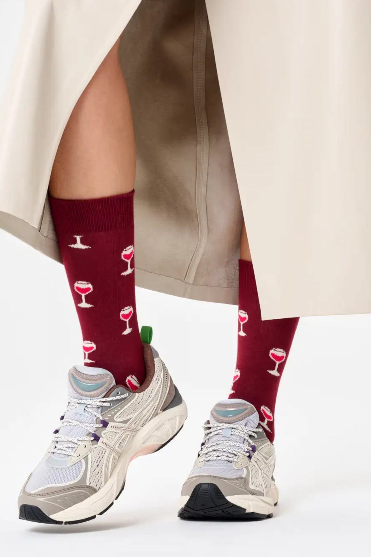 HAPPY SOCKS GLASS OF WINE SOCK en color BURDEOS (2)