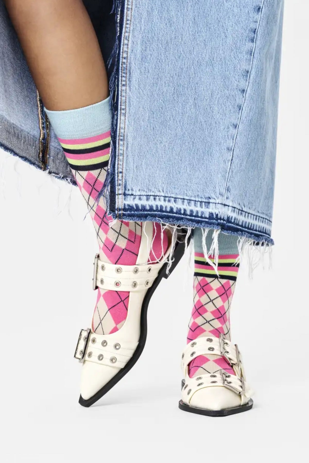 HAPPY SOCKS MIXED ARGYLE SOCK en color ROSA (2)