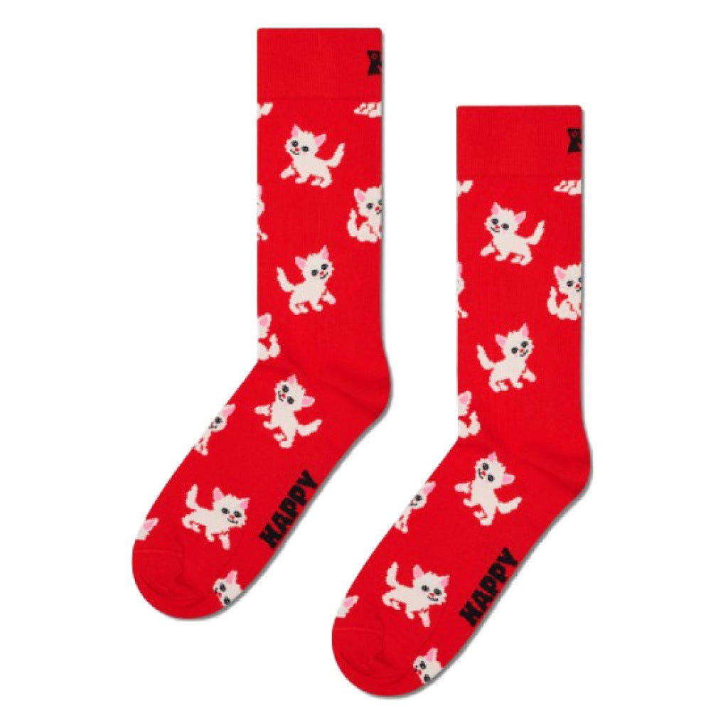 HAPPY SOCKS KITTEN en color ROJO (4)