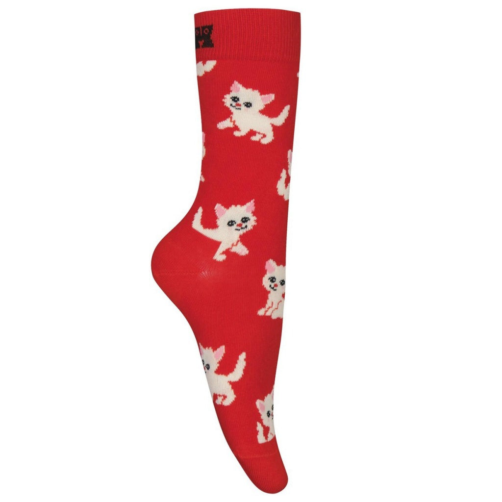 HAPPY SOCKS KITTEN en color ROJO (6)