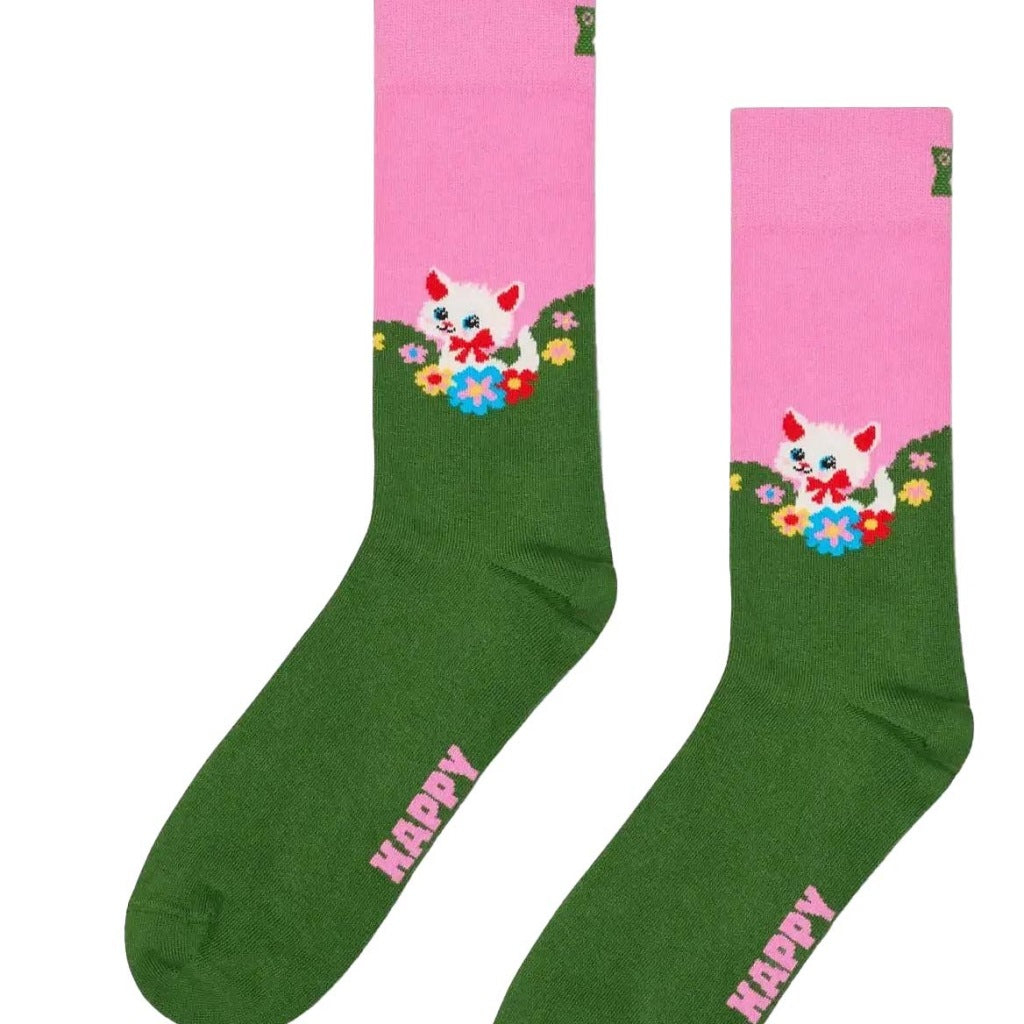HAPPY SOCKS KITTEN AND FLOWERS en color MULTICOLOR (5)