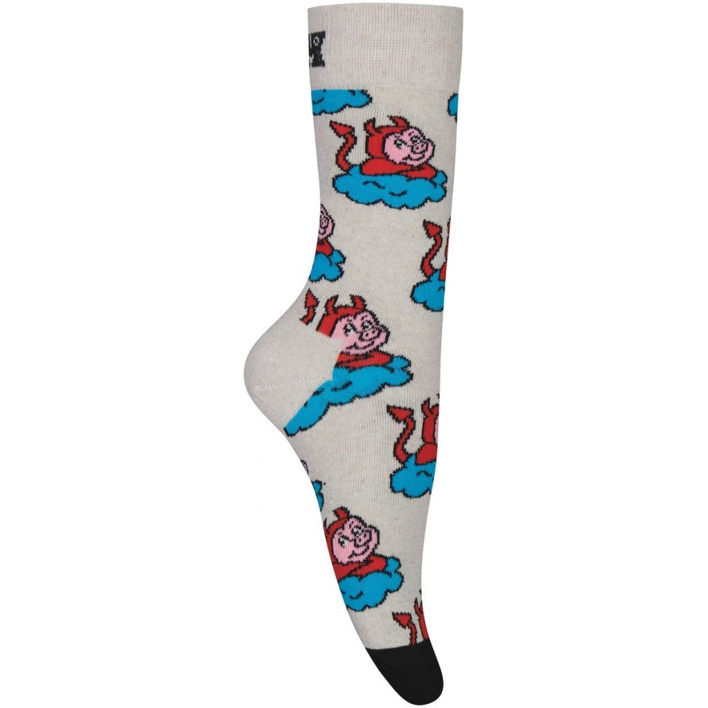 HAPPY SOCKS BAD PIG en color BEIS (5)