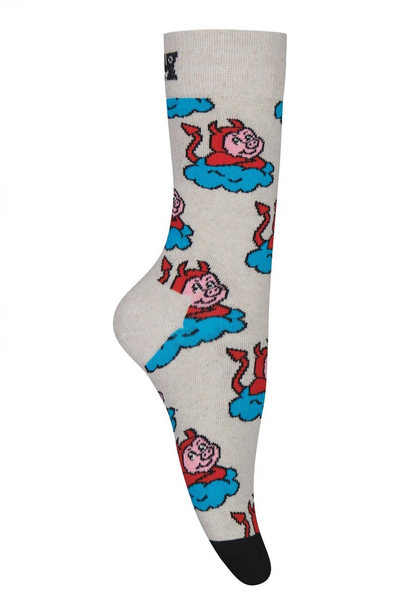 HAPPY SOCKS BAD PIG en color BEIS (3)
