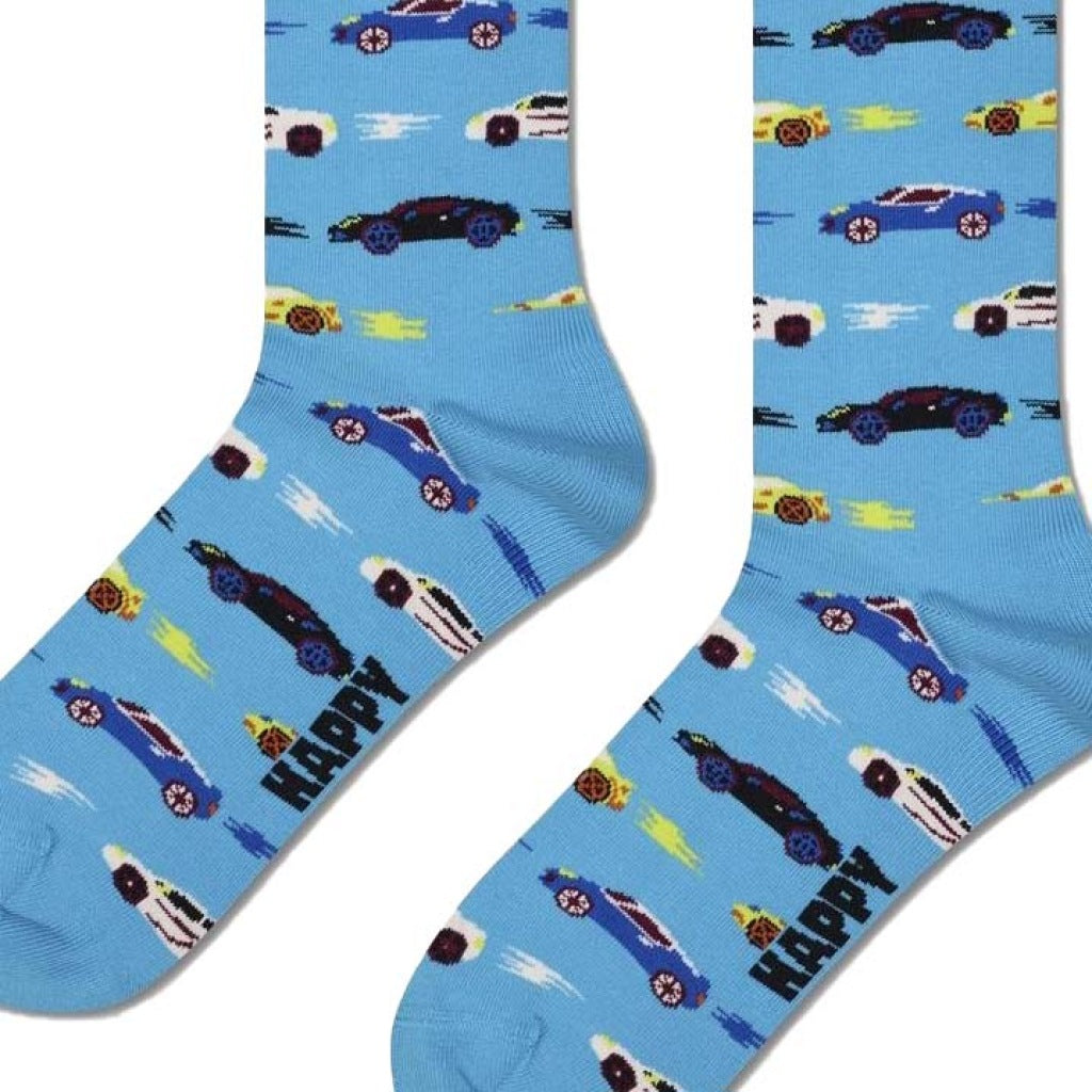 HAPPY SOCKS CAR STRIPE en color AZUL (4)