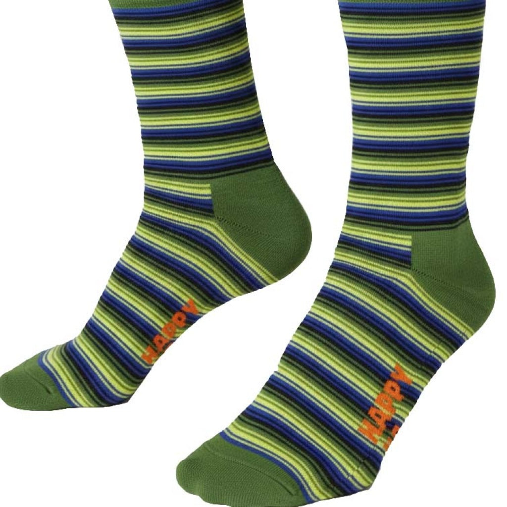 HAPPY SOCKS MINI STRIPE en color VERDE (5)