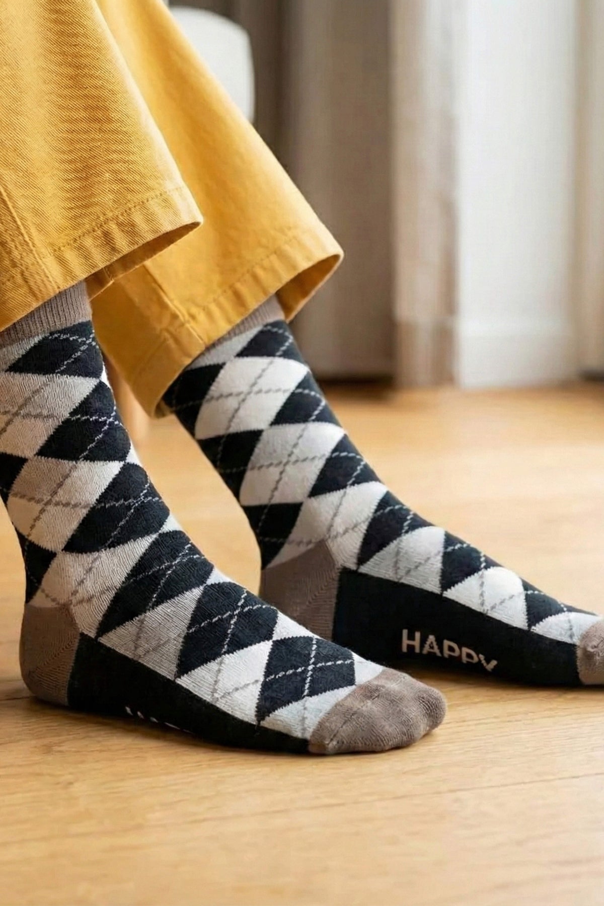 HAPPY SOCKS ARGYLE en color NEGRO (3)