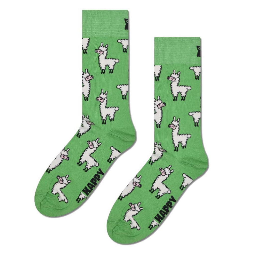 HAPPY SOCKS LLAMA en color VERDE (4)
