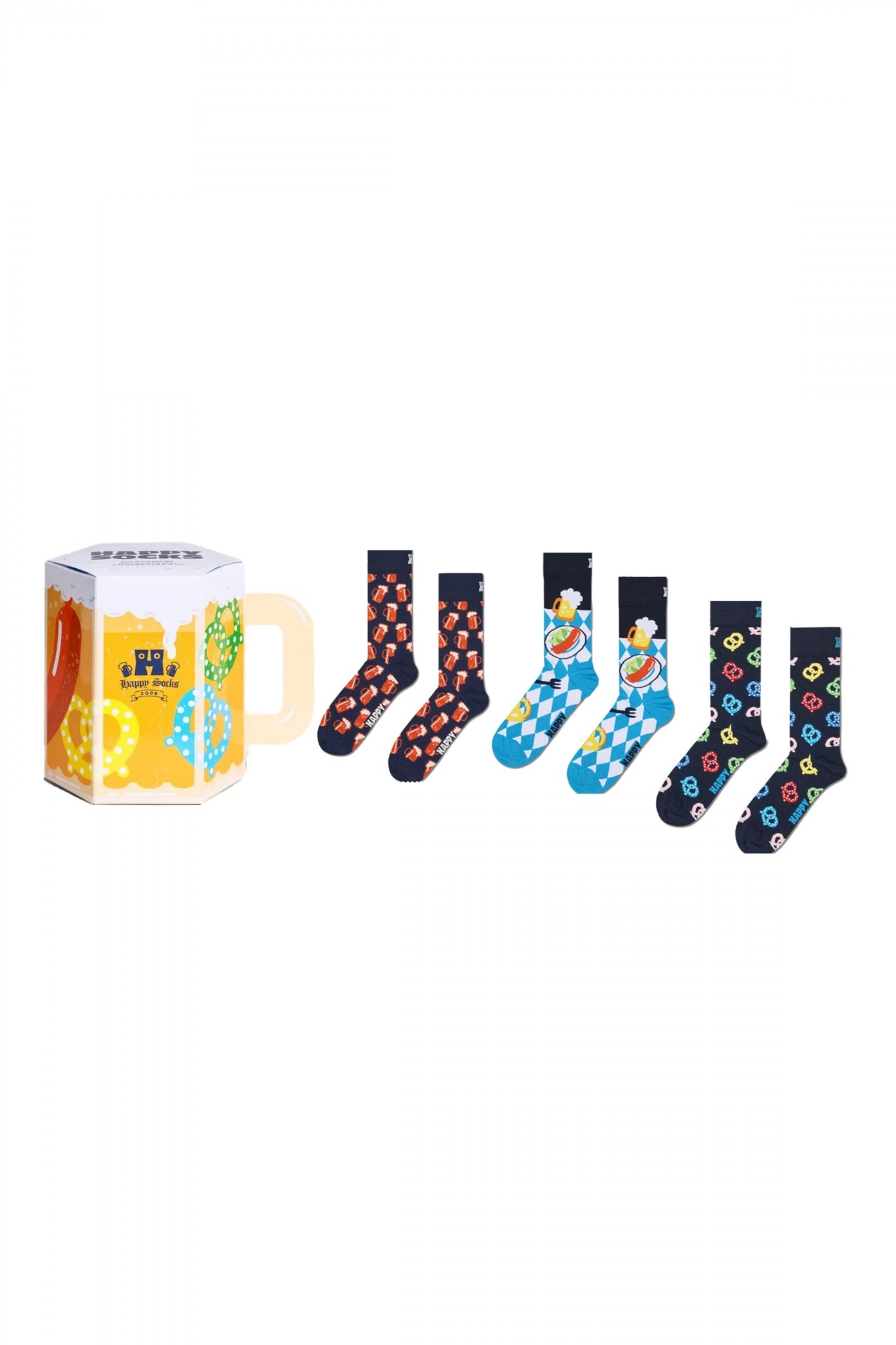 HAPPY SOCKS BEER GLASS en color MULTICOLOR (1)