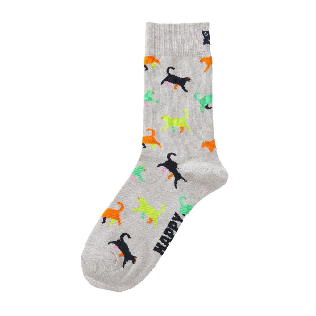 HAPPY SOCKS KITTEN LOVE SOCK en color GRIS (4)