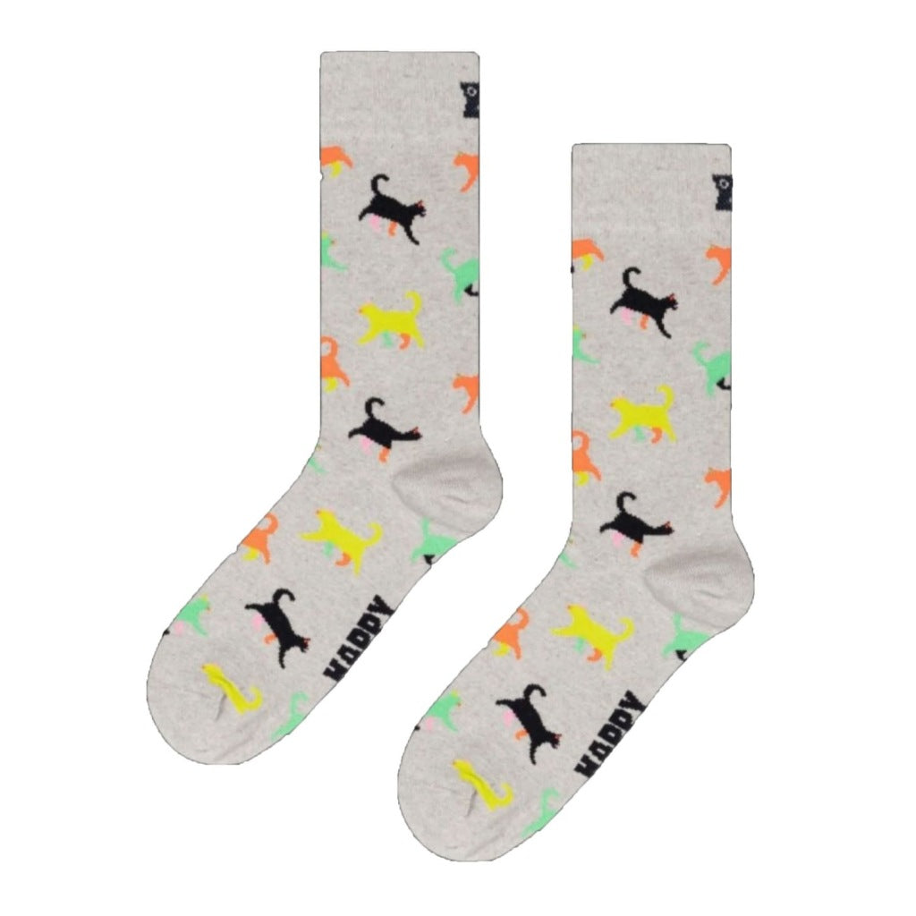 HAPPY SOCKS KITTEN LOVE SOCK en color GRIS (5)