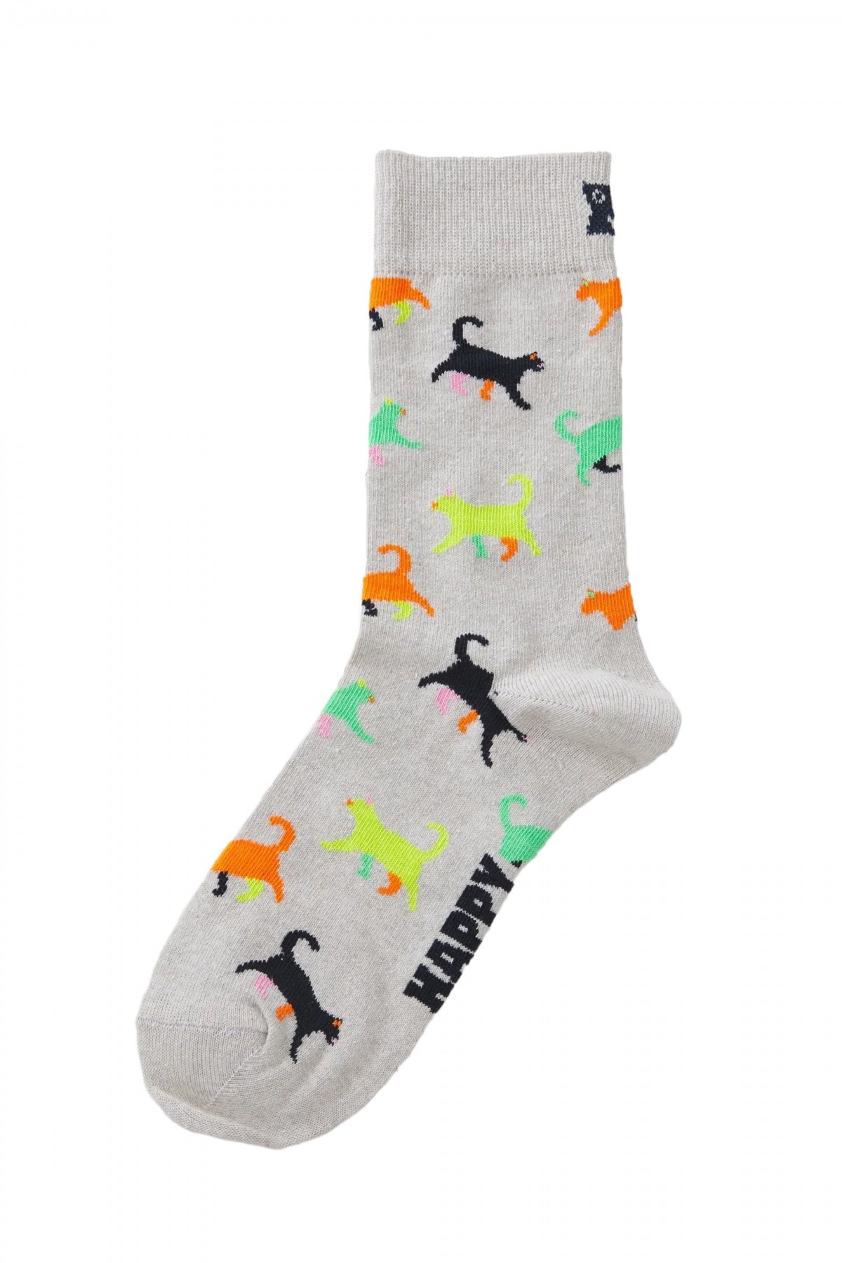 HAPPY SOCKS KITTEN LOVE SOCK en color GRIS (1)