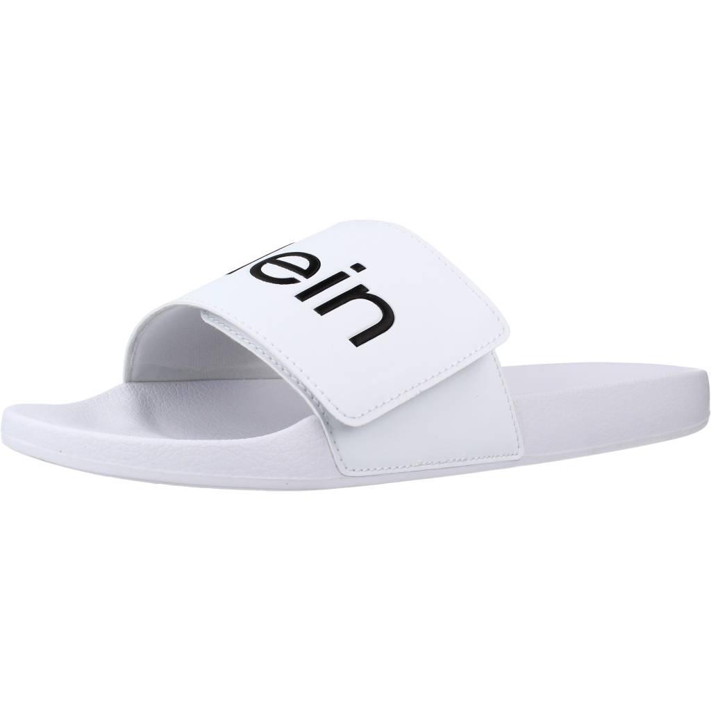 CALVIN KLEIN POOL SLIDE ADJ en color BLANCO (1)
