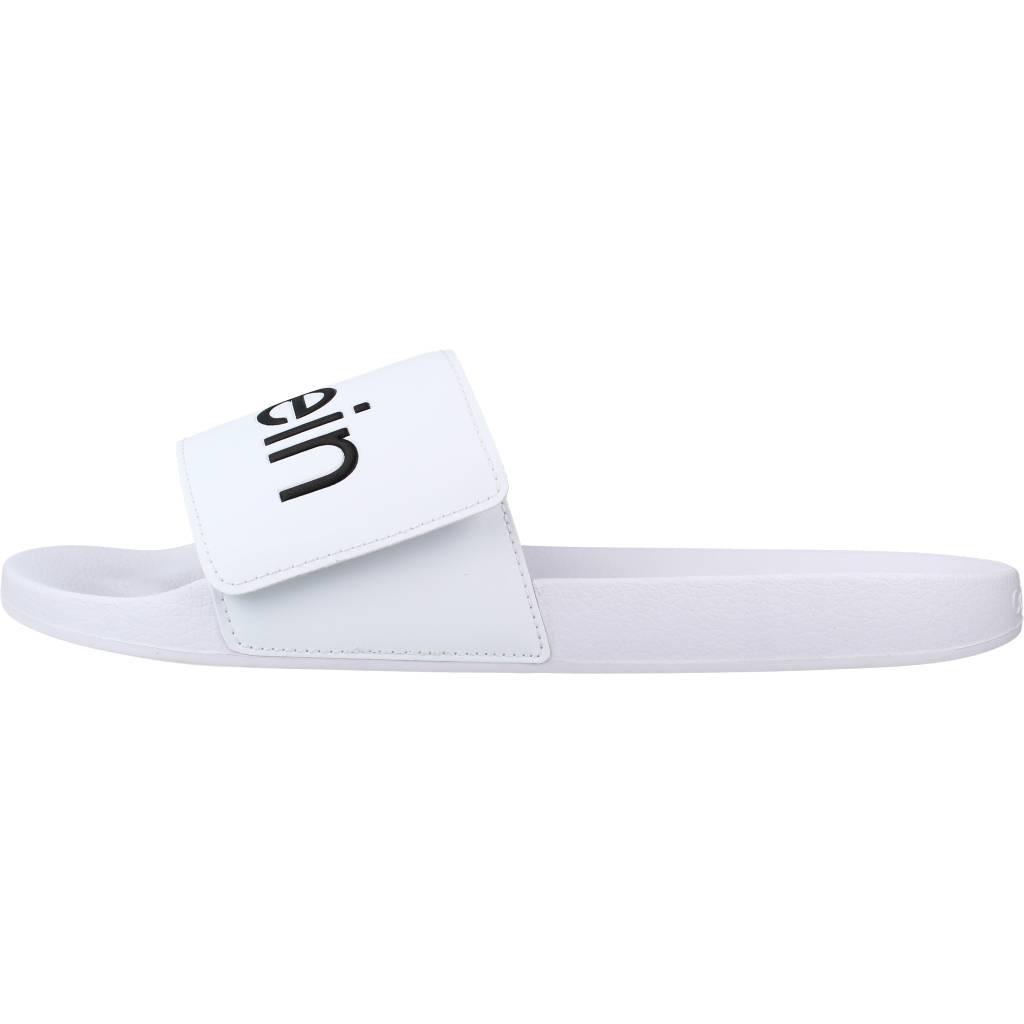 CALVIN KLEIN POOL SLIDE ADJ en color BLANCO (2)