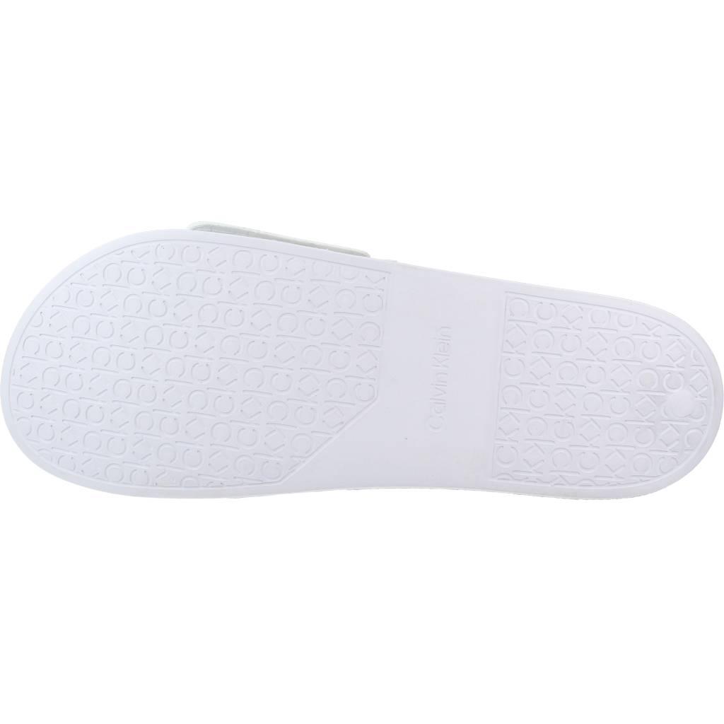 CALVIN KLEIN POOL SLIDE ADJ en color BLANCO (6)