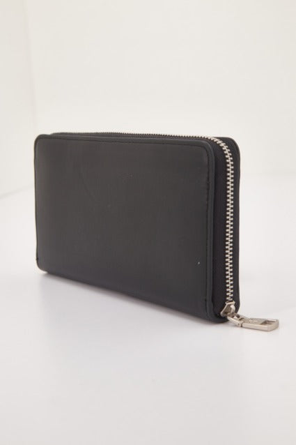 CALVIN KLEIN KK SLEEK ZIP AROUND SOLID en color NEGRO (1)