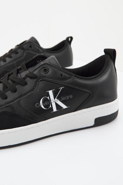 CALVIN KLEIN CUPSOLE LOW LTH MONO en color NEGRO (2)