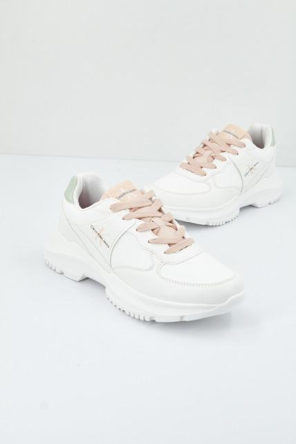 CALVIN KLEIN LOW CUT LACE-UP en color BLANCO (1)